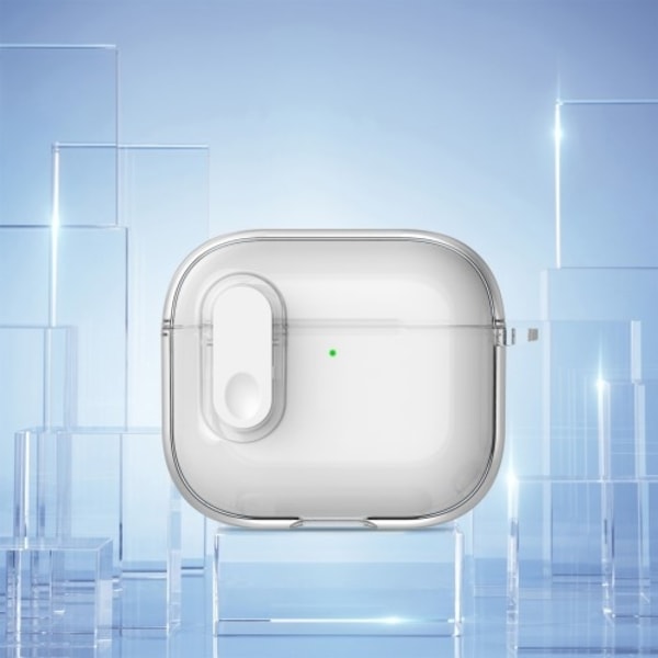 AirPods 4 -kuulokekotelolle Snap Switch jääkristallikirkas kuori - läpinäkyvä Transparent