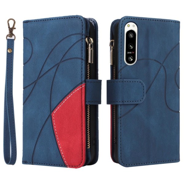 KT Multi-function Series-5 For Sony Xperia 5 IV Phone Case - Blue Blue