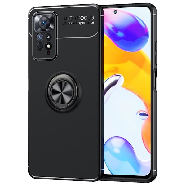 Fingerring Stativetui Til Xiaomi Redmi Note 11 Pro Black