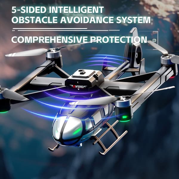 X38 DC-135 Helikopter Drönare Kamera Flygfoto Quadcopter 2 batterier Svart