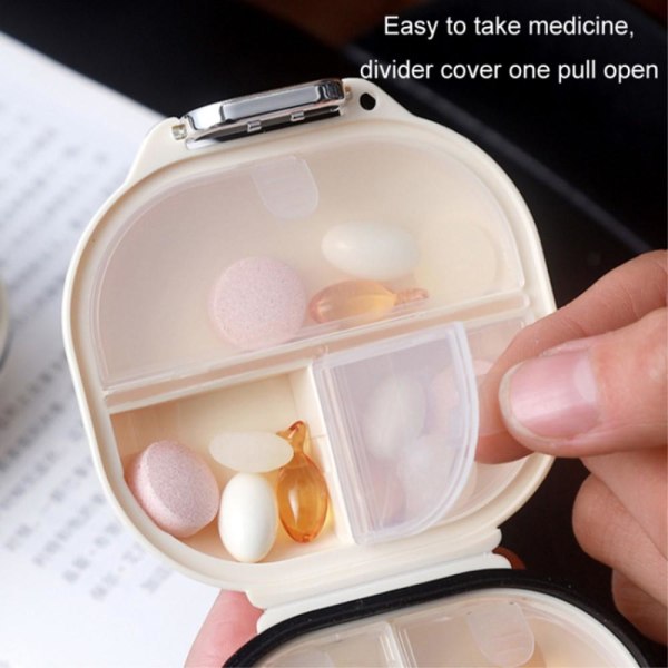 7-dages ugentlig pilledispenser Medicinsk forseglet opbevaringse White