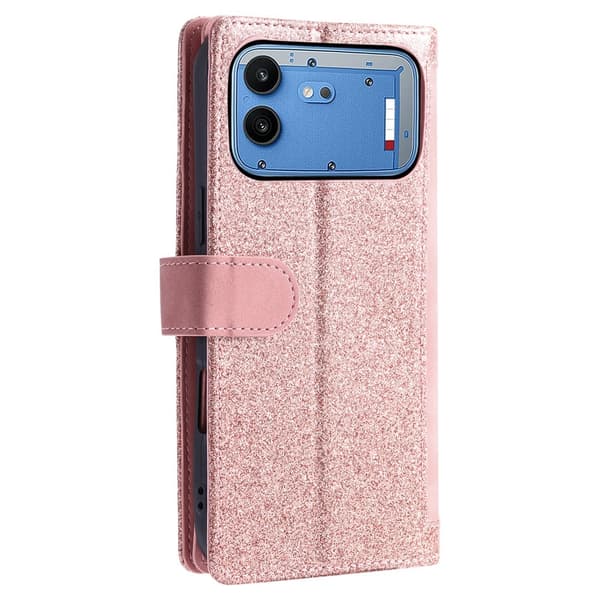 Mobilfodral med kortfack och handledsrem till Nothing Phone (4b) Rosa