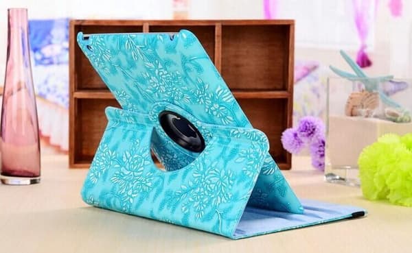Cover iPad Mini 1/2/3 360 Rotasjon Blomster Orange