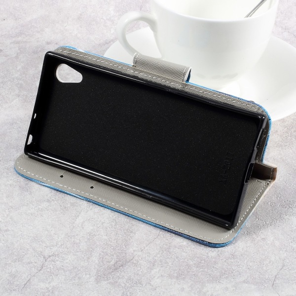 Pattern Printing Wallet Folio Flip Case for Sony Xperia XA1 Beautiful Butterfly