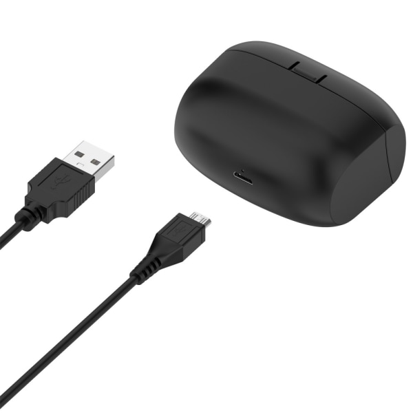 Docka för Jabra Elite 65t Earbuds Laddningsfack Laddningskabel Svart