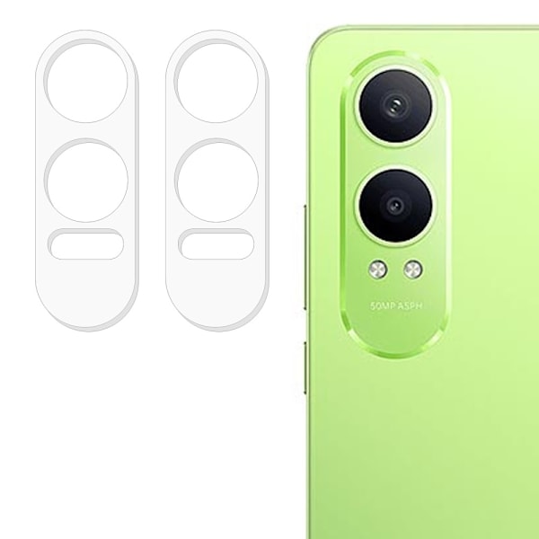 2 kpl OnePlus Nord Ce4 Lite -kameran linssisuojalle karkaistu lasilinssikalvo Transparent