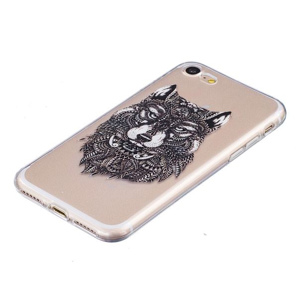 iPhone 7/iPhone 8 TPU-deksel - Tribal Wolf