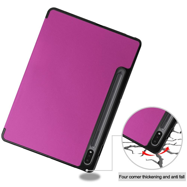 Slim Fit Cover Fodral Till Samsung Galaxy Tab S7 / S8 - Lila Lila