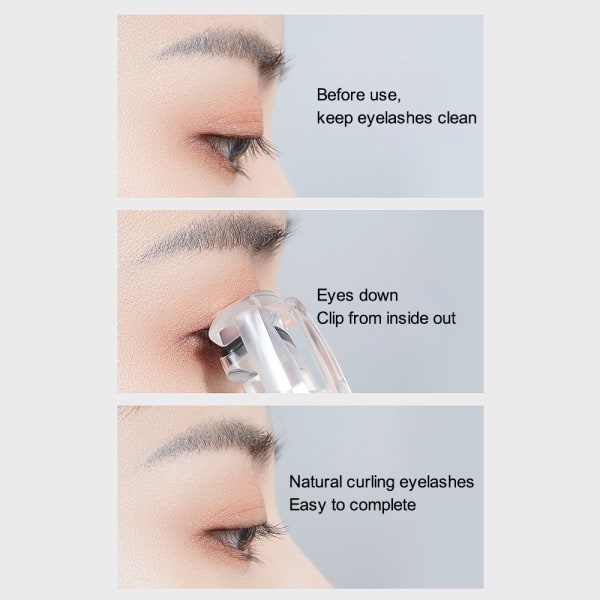 Ögonfransböjare Sminkverktyg Eye Lash Curling Clip Transparent
