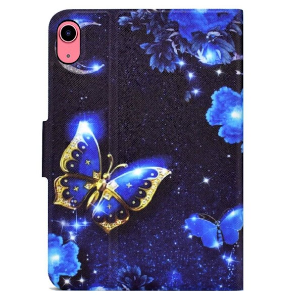 For iPad 10.9 (2022) Tablet Case Cover Foldable Stand - Blue Butterfly Blue