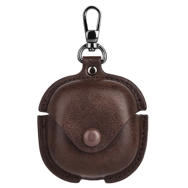 Til Samsung Galaxy Buds4 / Buds4 Pro PU + PC Beskyttende Etui Shell - Mørkebrun Brown