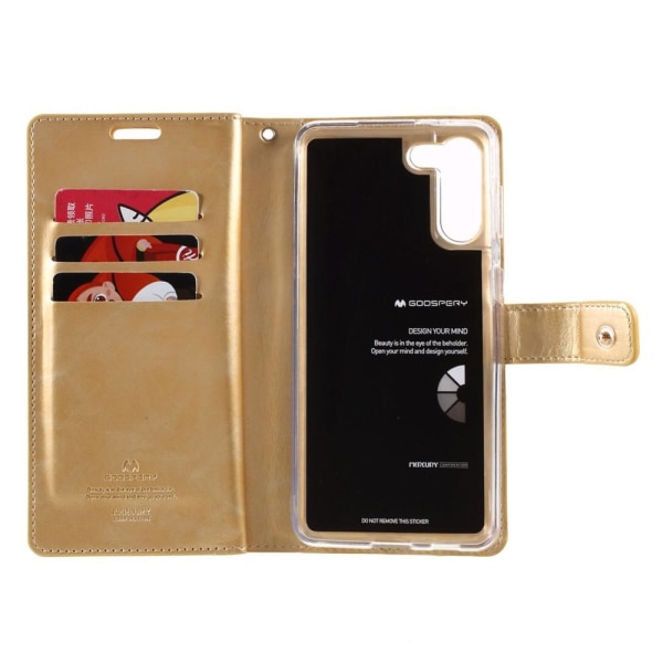 Samsung Galaxy S21+ (Plus) MERCURY GOOSPERY Mansoor Wallet Case  - Gold Gold