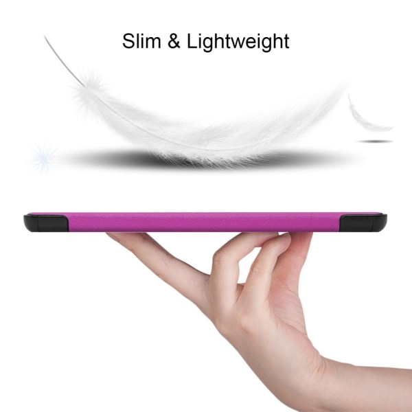 Tri-fold Stand Smart Case for Samsung Galaxy Tab S7 Plus / S8 Plus - Purple Purple