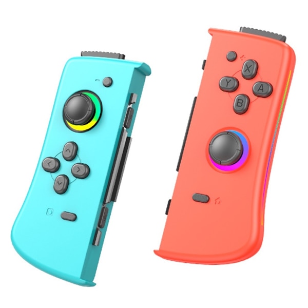 Kompatibel med Nintendo Switch Joy-Con Controller Bluetooth Gamepad - Röd+Blå Blå