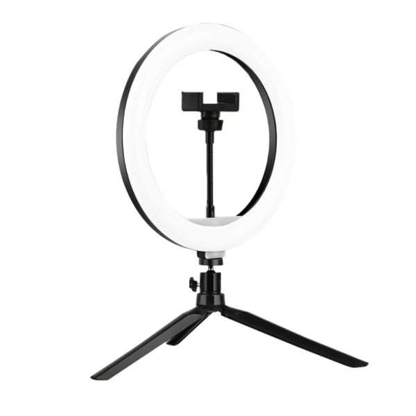 Selfie Ring Light Hållare Lazy Bracket LED-ljus Live Stream Vlog Vit