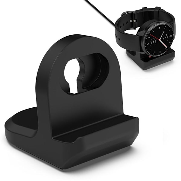 Huami Amazfit T-Rex 2 GTS3 GTR2 Bip U Laddningshållare docka Svart