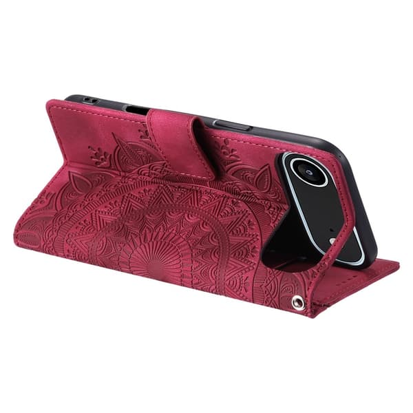 iPhone Air Jalustakotelo Totem Lompakkokotelo Red