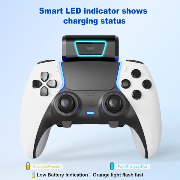 PS5 Playstation 5 Kontroll 2000mAh PowerBank Externt batteri Svart