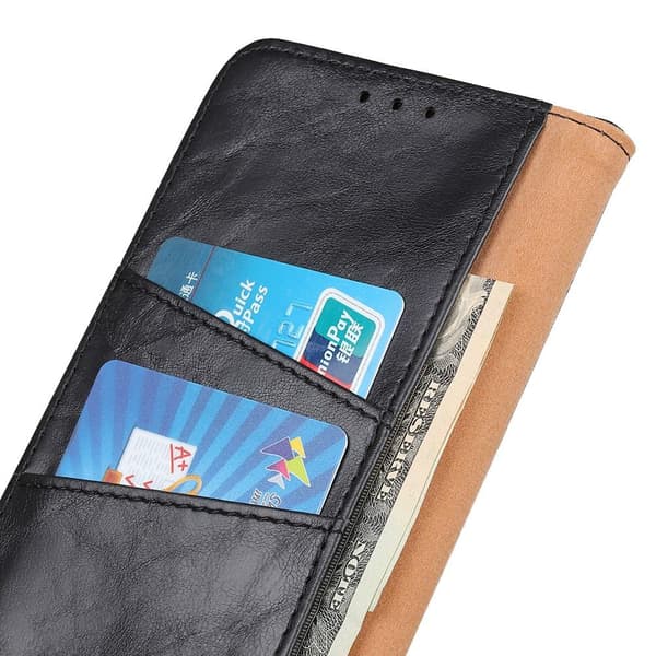 Crazy Horse Texture Wallet Stand Case for Realme GT Neo2 Black