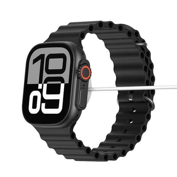 USAMS AT03 2.01" Smartklokke Bluetooth Sportssporing Stemmeassistent Android iOS Black
