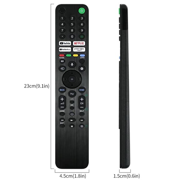 Fjärrkontroll Ersättning för RMF-TX520P För Sony TV Svart