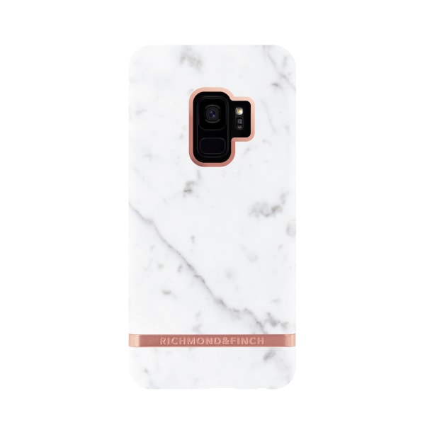 Richmond & Finch cover til Samsung Galaxy S9 White Marble - Rosé White
