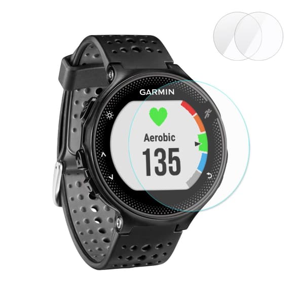 2 stk HAT PRINCE Garmin Forerunner 235 hærdet glas 0.2mm Transparent