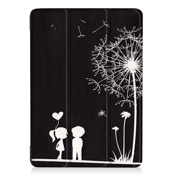 iPad 9.7" (2017 / 2018) Slim fit tri-fold fodral - Dandelion Svart