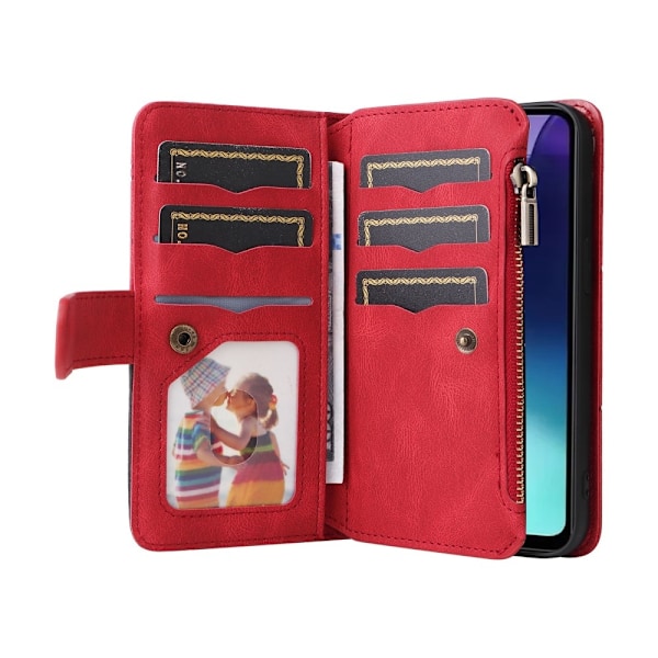 KT Wallet Case til Xiaomi Redmi 14C Red