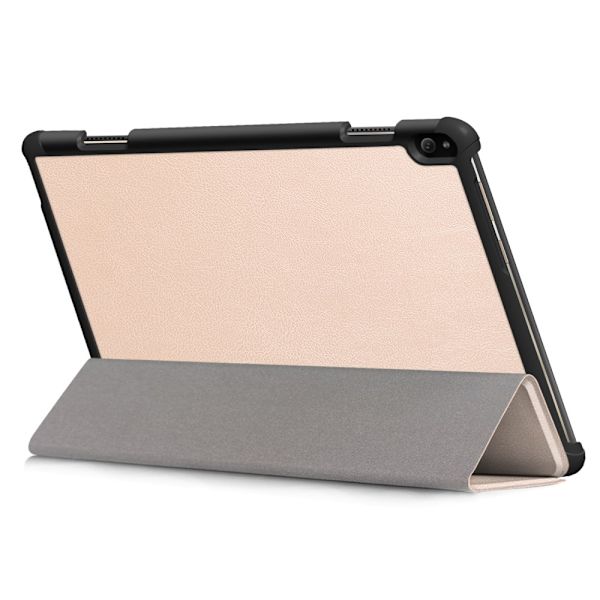 Tri-fold Fodral till Lenovo Tab P10 - Guld Guld