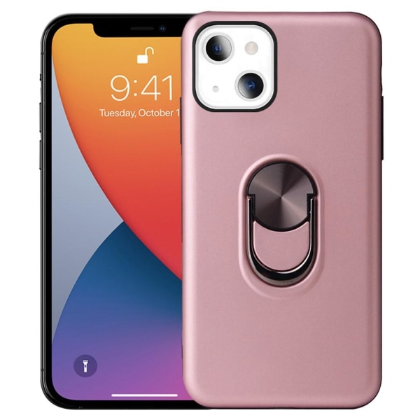 iPhone 13 Mini Finger Ring TPU Hybrid Case Kickstand Pink