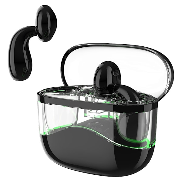 Trådløse Bluetooth-hovedtelefoner In-Ear Ultra-Long Standby Call Sports-hovedtelefoner - Sort Black