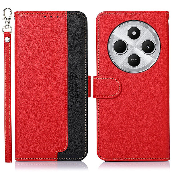 KHAZNEH Lommebok-etui for Xiaomi Redmi 14C - Red