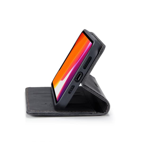 CASEME Retro Lompakkokotelo - iPhone 12 mini Black