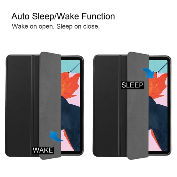 Apple iPad Air (2020) (2022) Kolminkertainen jalusta tablettikotelo - musta Black