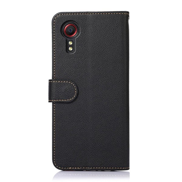 KHAZNEH Samsung Galaxy Xcover 5 Plånboksfodral Röd/Svart Svart