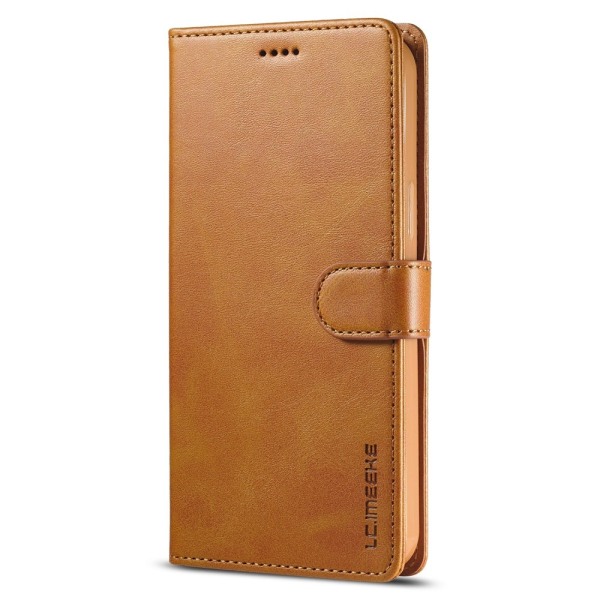 LC.IMEEKE Lompakkotelinekotelo iPhone 15 Plus Brown