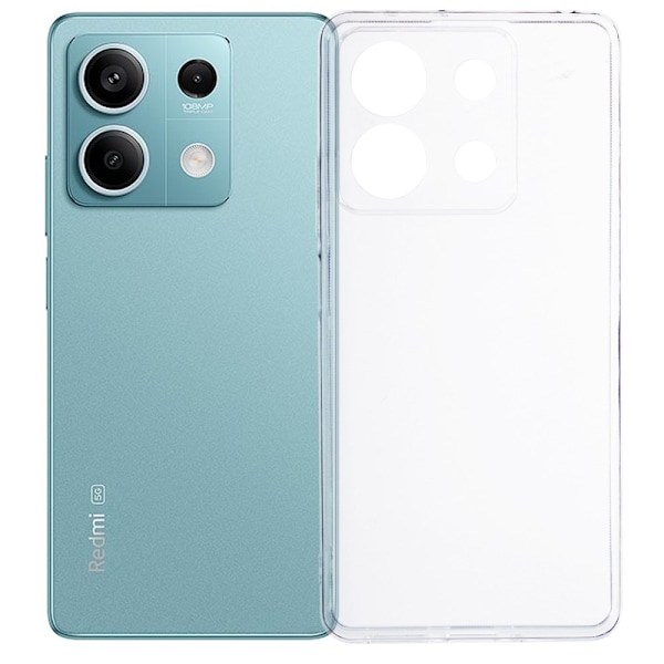 Til Xiaomi Redmi Note 13 Case TPU Cover Bagside Transparent