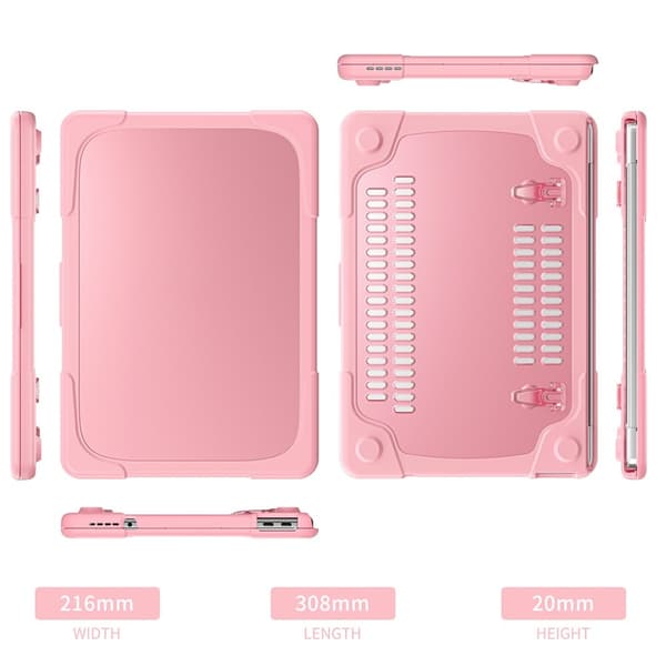 Laptopdeksel med Stativ for MacBook Neo 13 tommer (2026) Pink