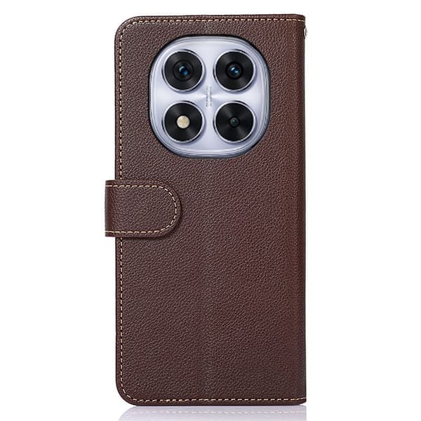 KHAZNEH Plånboksfodral till Xiaomi Redmi Note 14 5G Brun