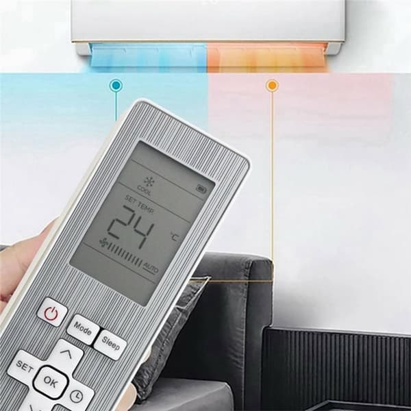 Fjärrkontroll Ersättning för RG10Y1-F-BGEF för Midea Air Conditioner Vit