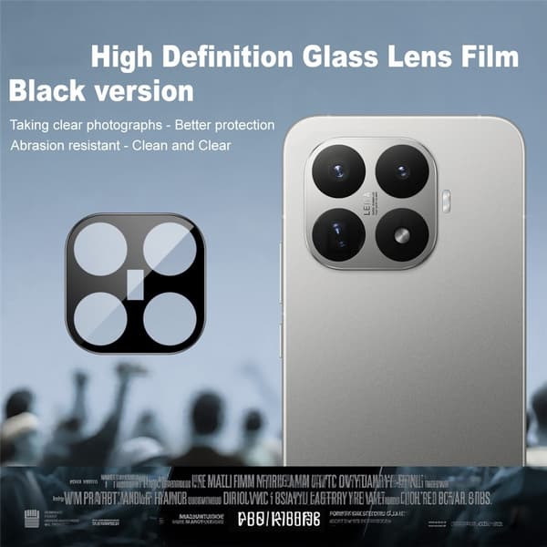 IMAK Til Xiaomi 17T Kameralinsebeskytter Black