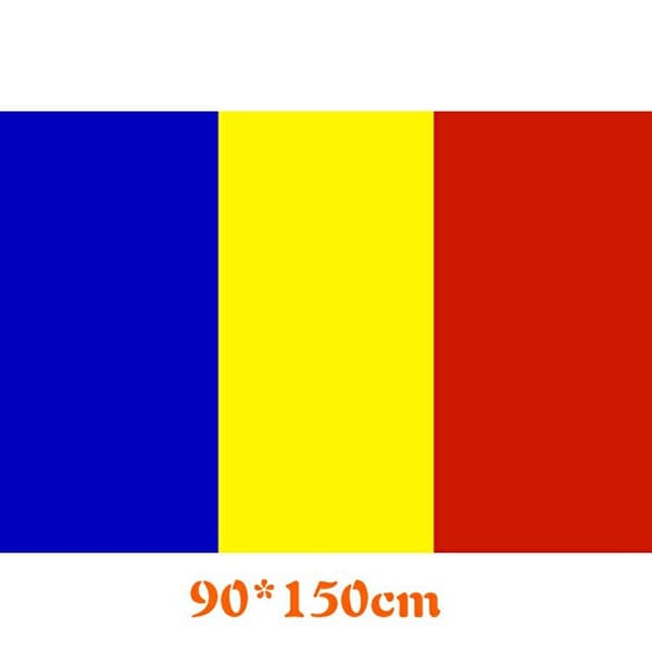 Romania Flagg 90x150 cm banner utendørs innendørs festdekorasjon Yellow