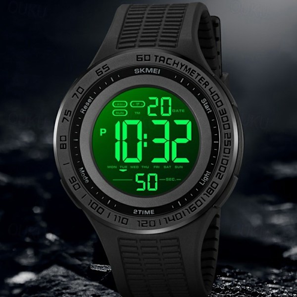 Armbandsklocka Armbandsur Klocka SKMEI Luminous Digital Elektronisk - Guld Guld