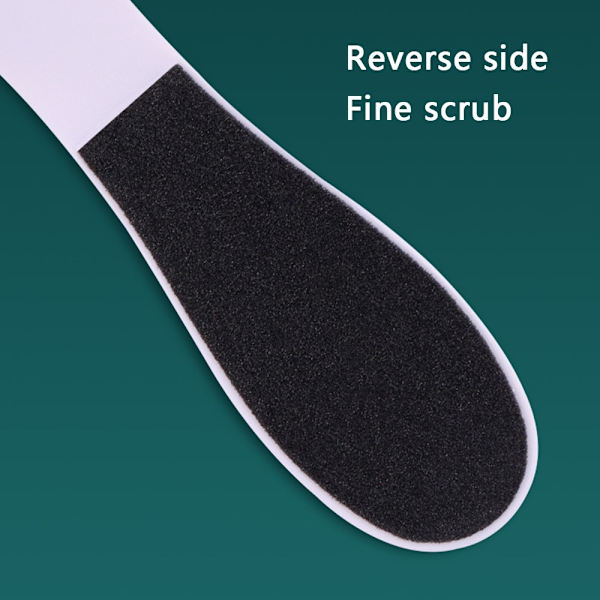 FotFil Callus Remover Dubbelsidig FotSkrubbare för död hud Vit