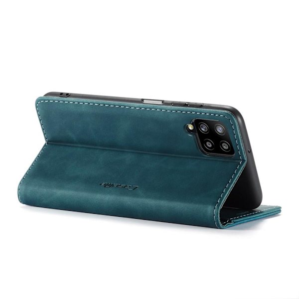 CASEME Retro Pung Taske til Samsung Galaxy A12 - Blå Blue