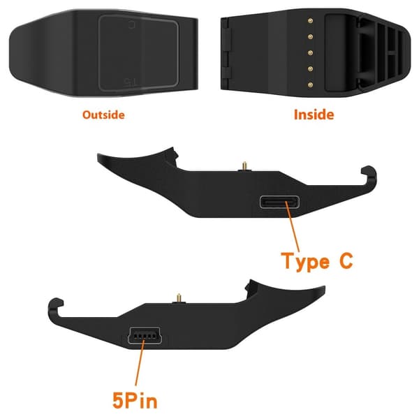 Lader til Garmin T 5 / TT 15 / TT 10 / TT 15X / TT 25 Black