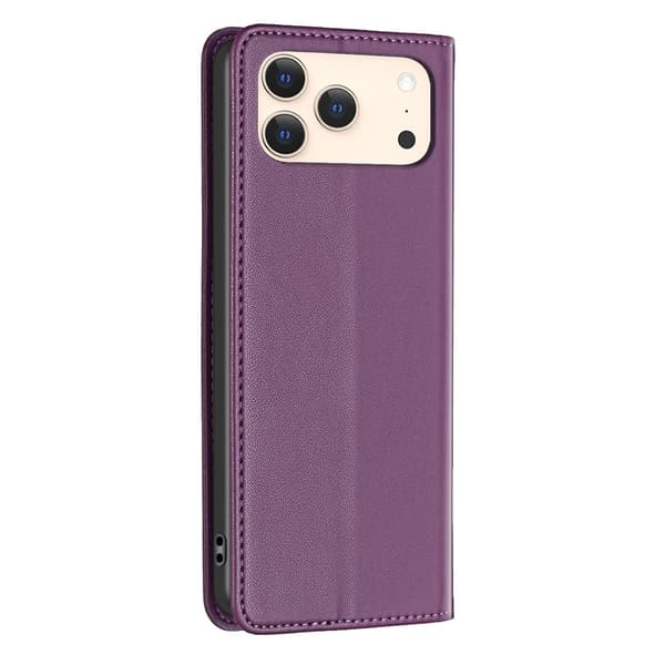 BINFEN COLOR Telefondeksel med støtteben til iPhone 18 Pro / 17 Pro Purple