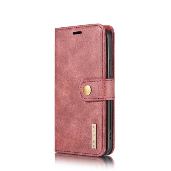 DG.MING iPhone 12 Pro Max tyylikäs lompakkokotelo - punainen Red