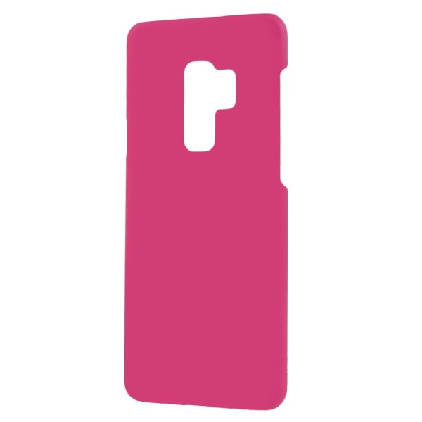 Til Samsung Galaxy S9 Plus gummibelagt hård plastik taske - Rose